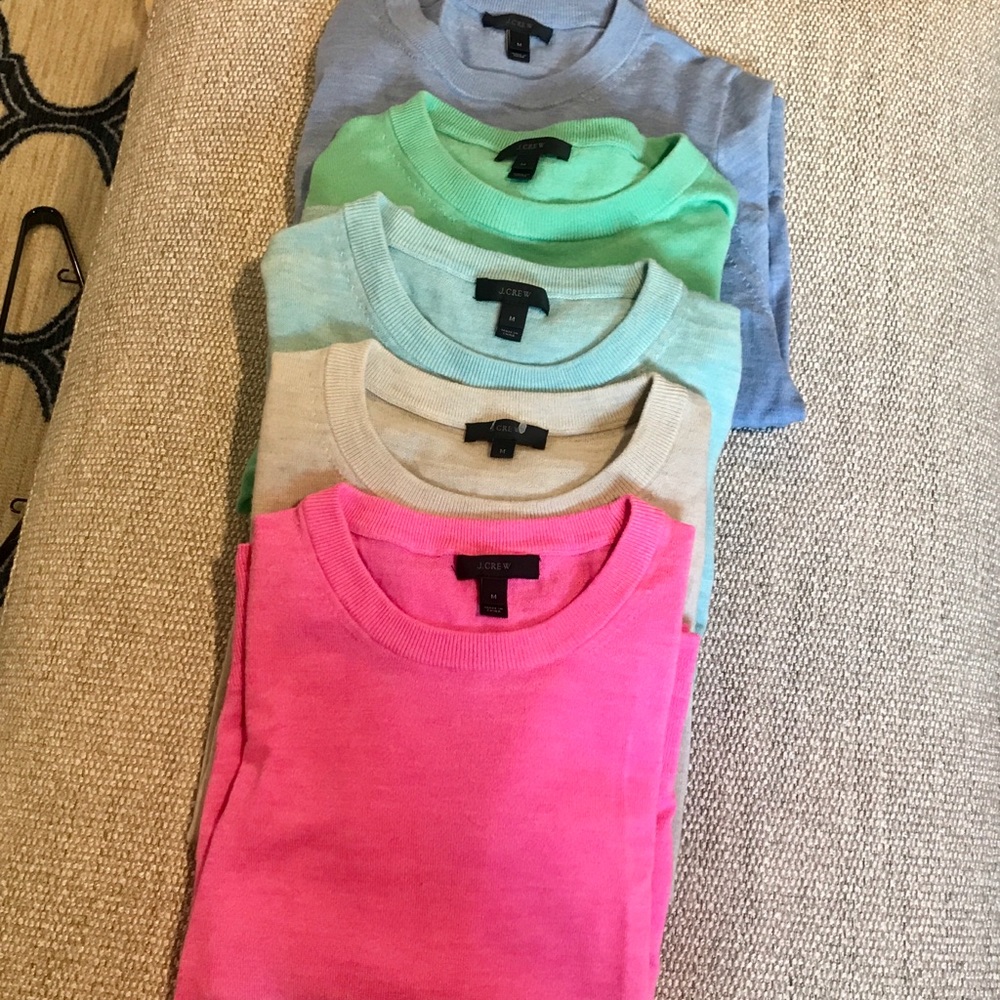 Bundle of 5 J Crew Merino Sweaters
